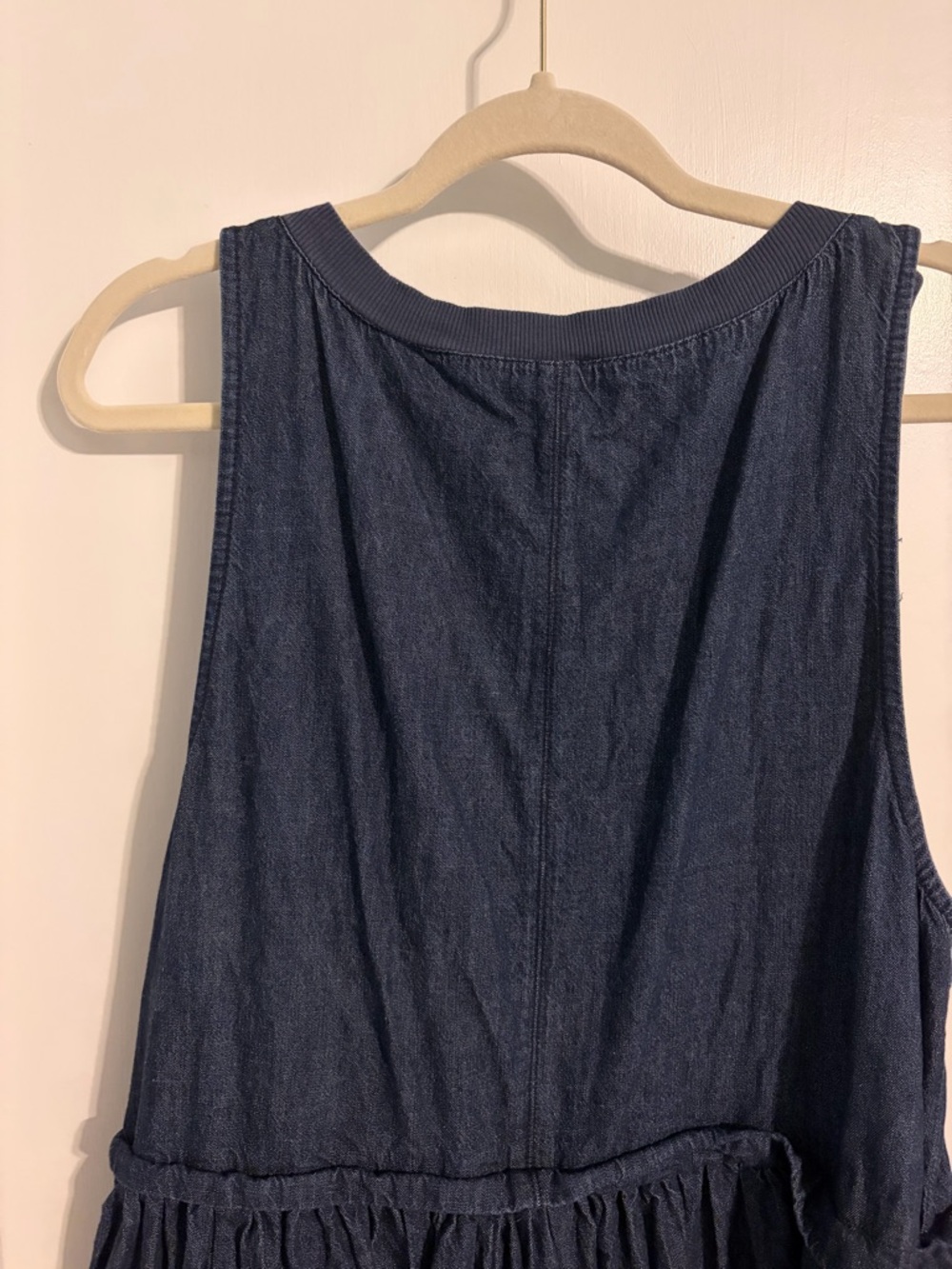 Free People Indigo Denim Sleeveless Midi Dress - Picture 5 of 6
